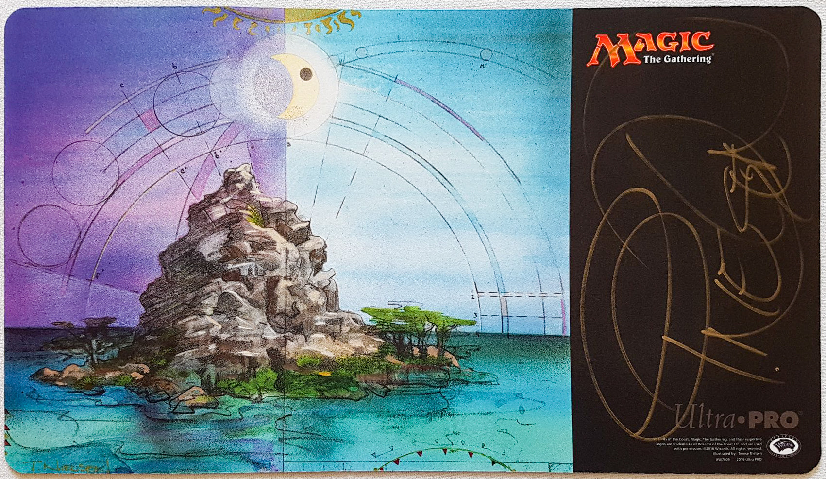 Guru Island Terese Nielsen Signed by the Artist MTG Playmat