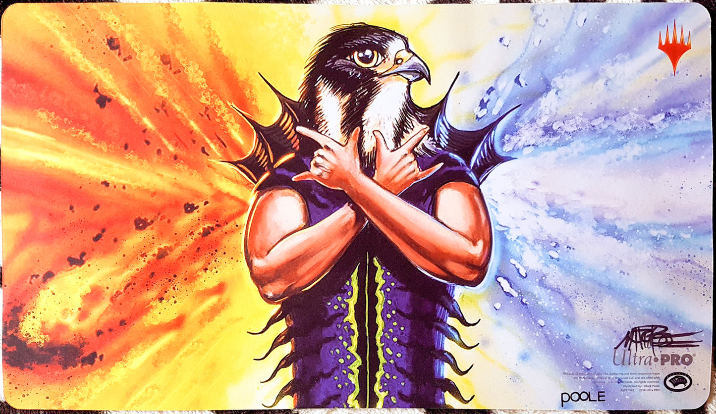 Indestructible Aura - Mark Poole - Magic Logo - Signed by the Artist - MTG Playmat