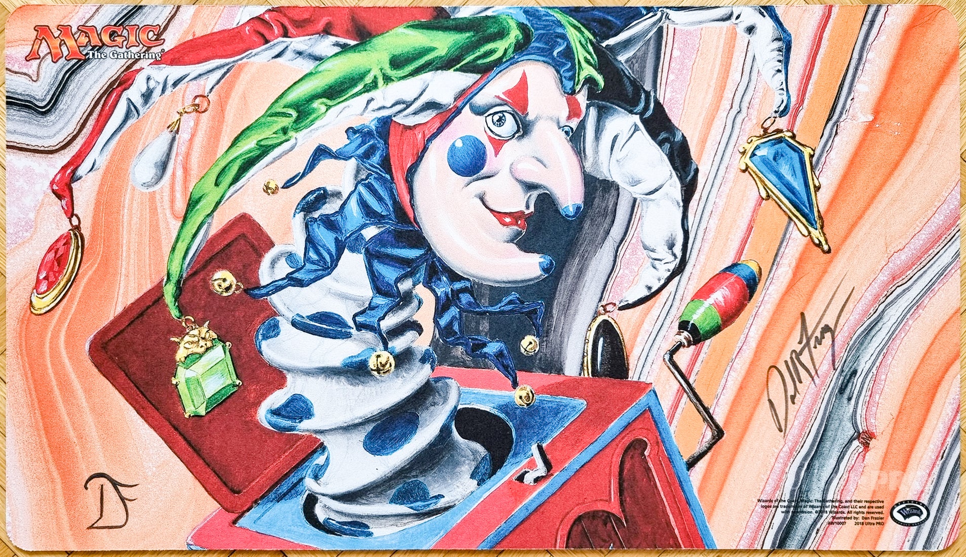 Mtg Signed Playmat Dragon Mox Sapphire Play Mat MTG Playmat SIGNED