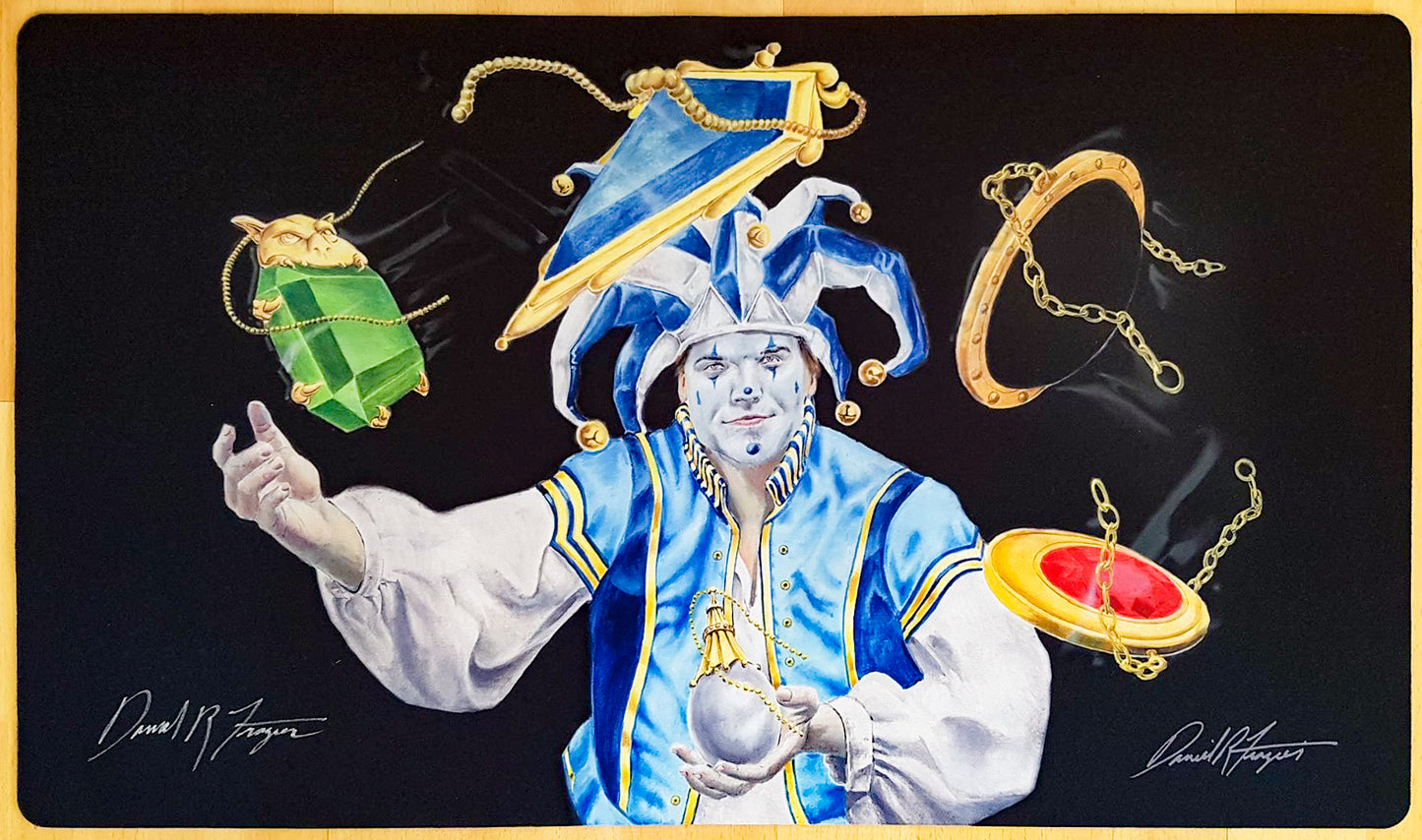 Jester's Moxen - Dan Frazier - Signed by Artist - MTG Playmat