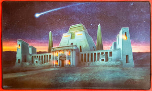 Library Nocturna (Library of Alexandria Reimagined) - Mark Poole - Signed by the Artist - Embroidered - MTG Playmat