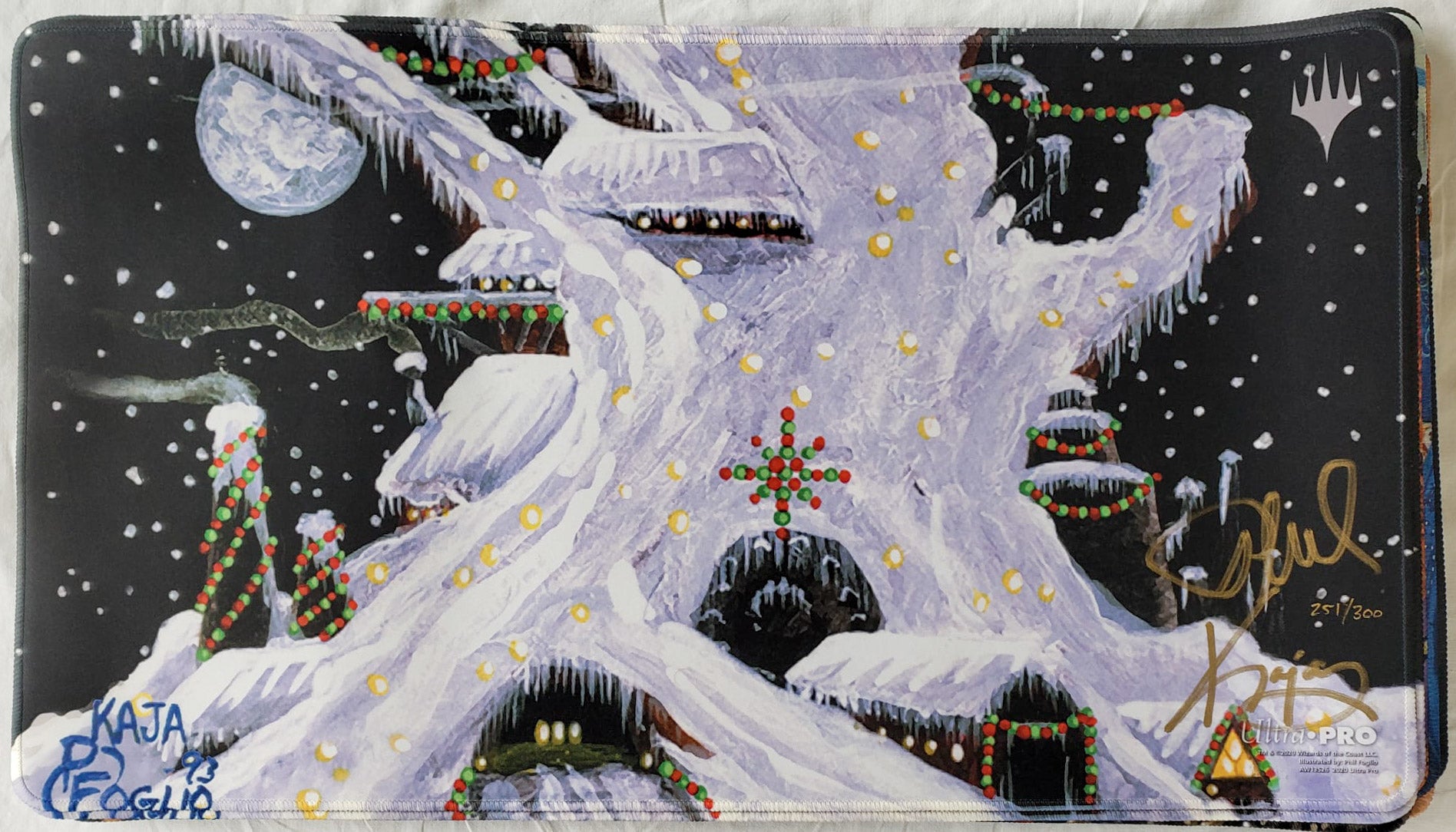 Mishra's Factory (Winter) - Kaja Foglio & Phil Foglio - Limited Edition  [300 Copies] - Embroidered - Signed by the Artist - MTG Playmat