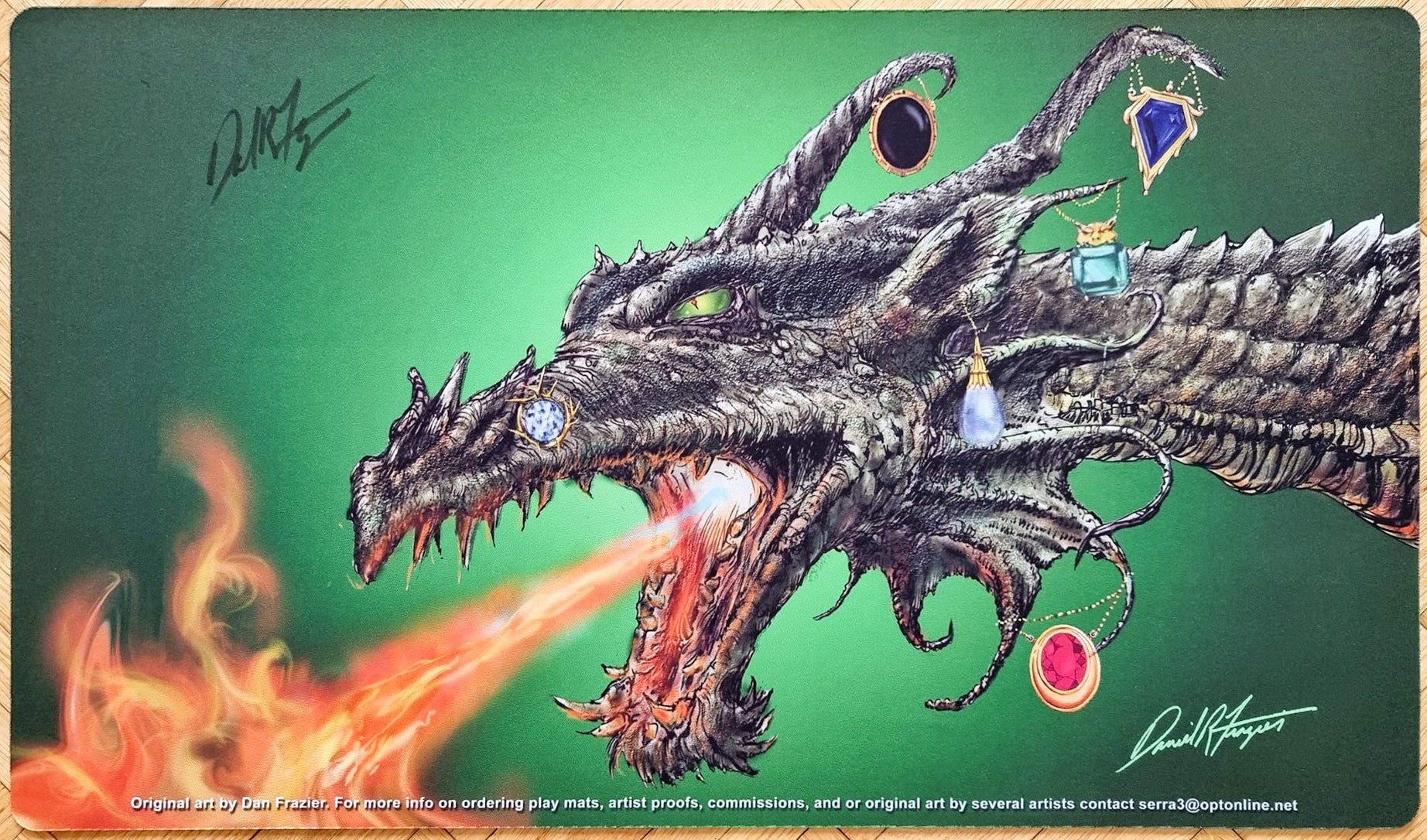 Moxen Dragon [Version 4] - Dan Frazier - Signed by the Artist - MTG Playmat