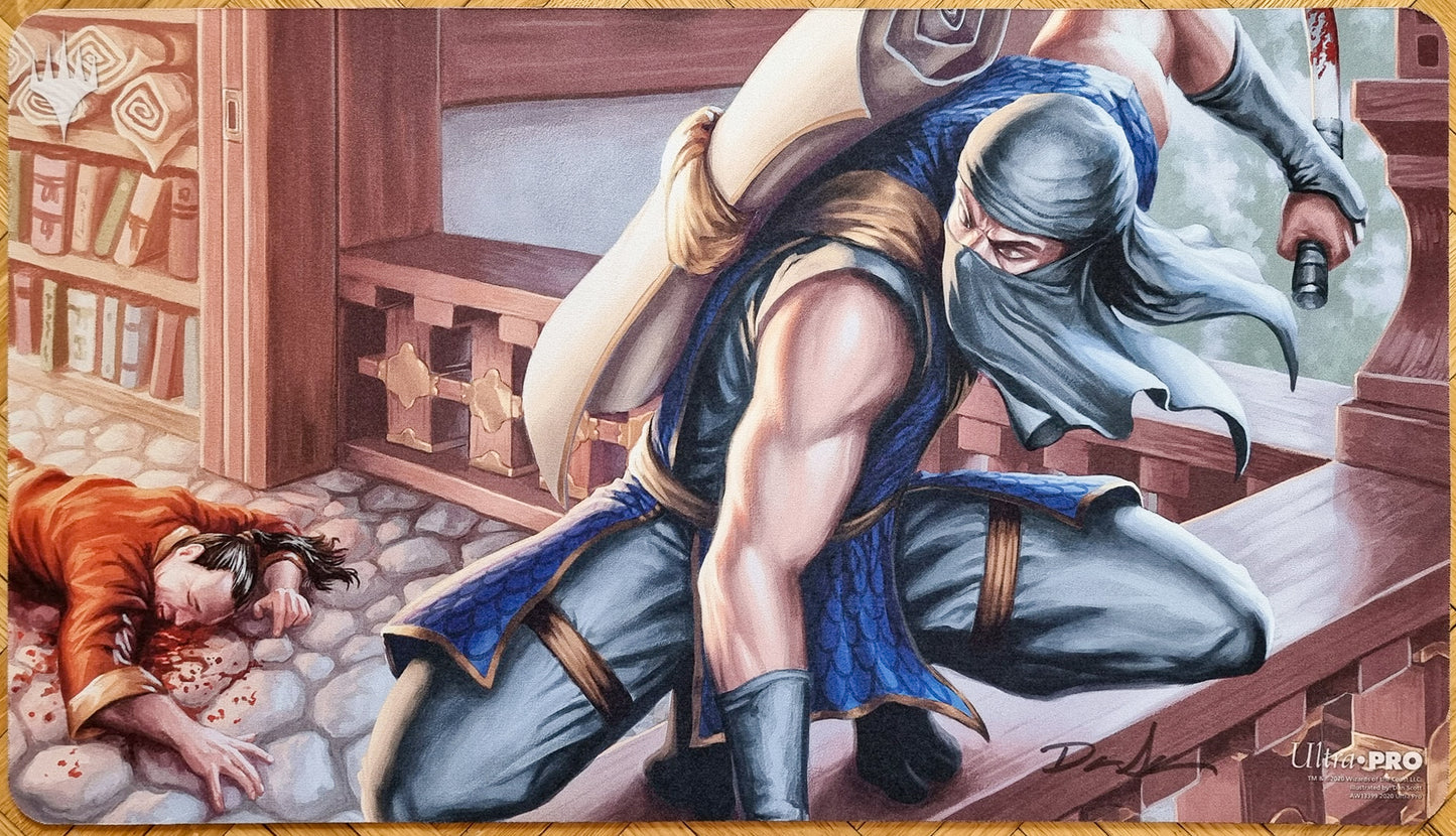 Ninja of the Deep Hours - Dan Murayama Scott - Signed by the Artist - MTG Playmat