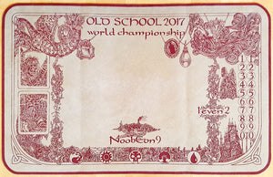Old School 2017 World Championship - NoobCon 9 - MTG Playmat