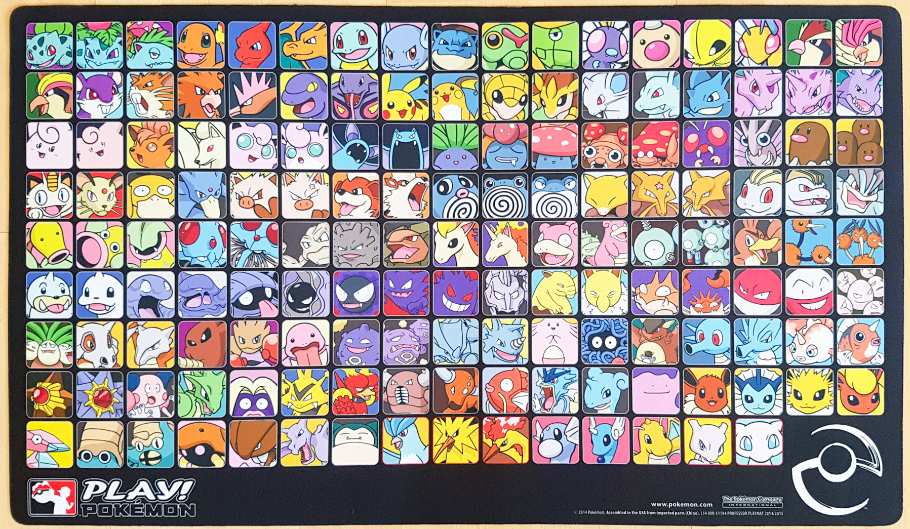 Professor Program - Original 151 - Generation 1 - Pokémon Playmat ...