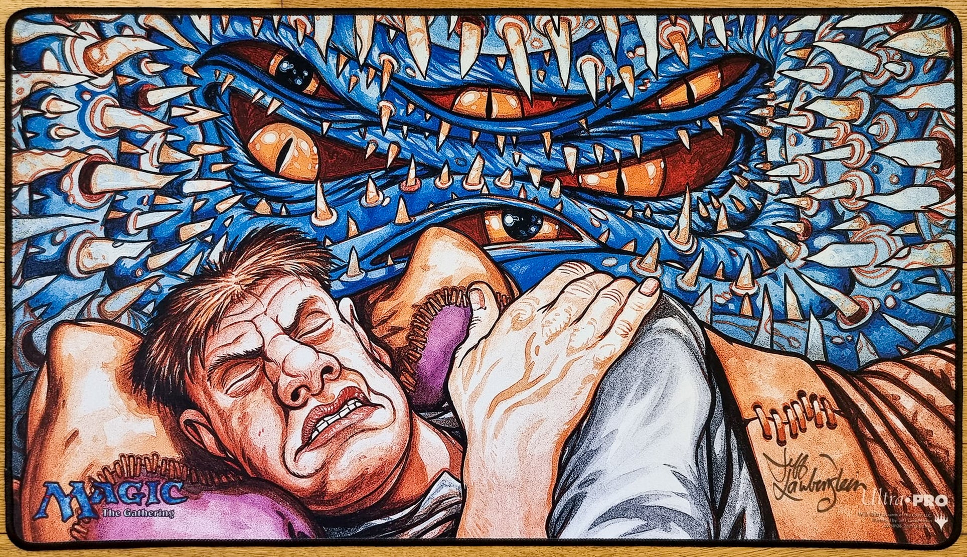 Recurring Nightmare - Jeff Laubenstein - Signed by the Artist - Embroidered - MTG Playmat