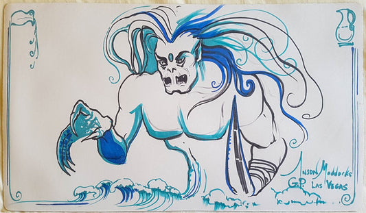 Serendib Efreet - Hand Drawn & Signed by the Artist - MTG Playmat