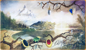 Swamp Moxen - Dan Frazier - Signed by the Artist - MTG Playmat