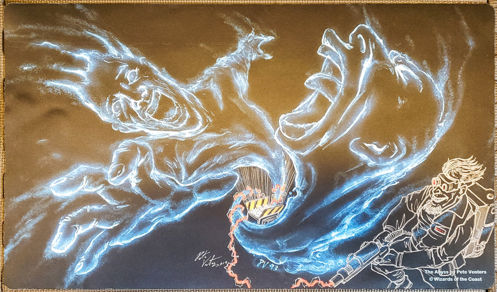 The Abyss - Pete Venters - Sketched [Version 1] - Signed by Artist - MTG Playmat