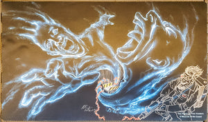 The Abyss - Pete Venters - Sketched [Version 1] - Signed by Artist - MTG Playmat