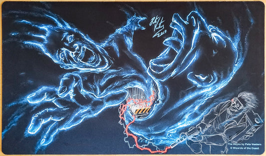 The Abyss - Pete Venters - Sketched [Version 5] - Signed by the Artist - MTG Playmat