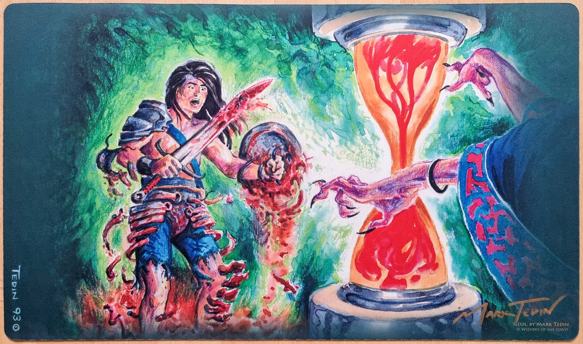 Timetwister - Mark Tedin - Signed by the Artist - MTG Playmat 