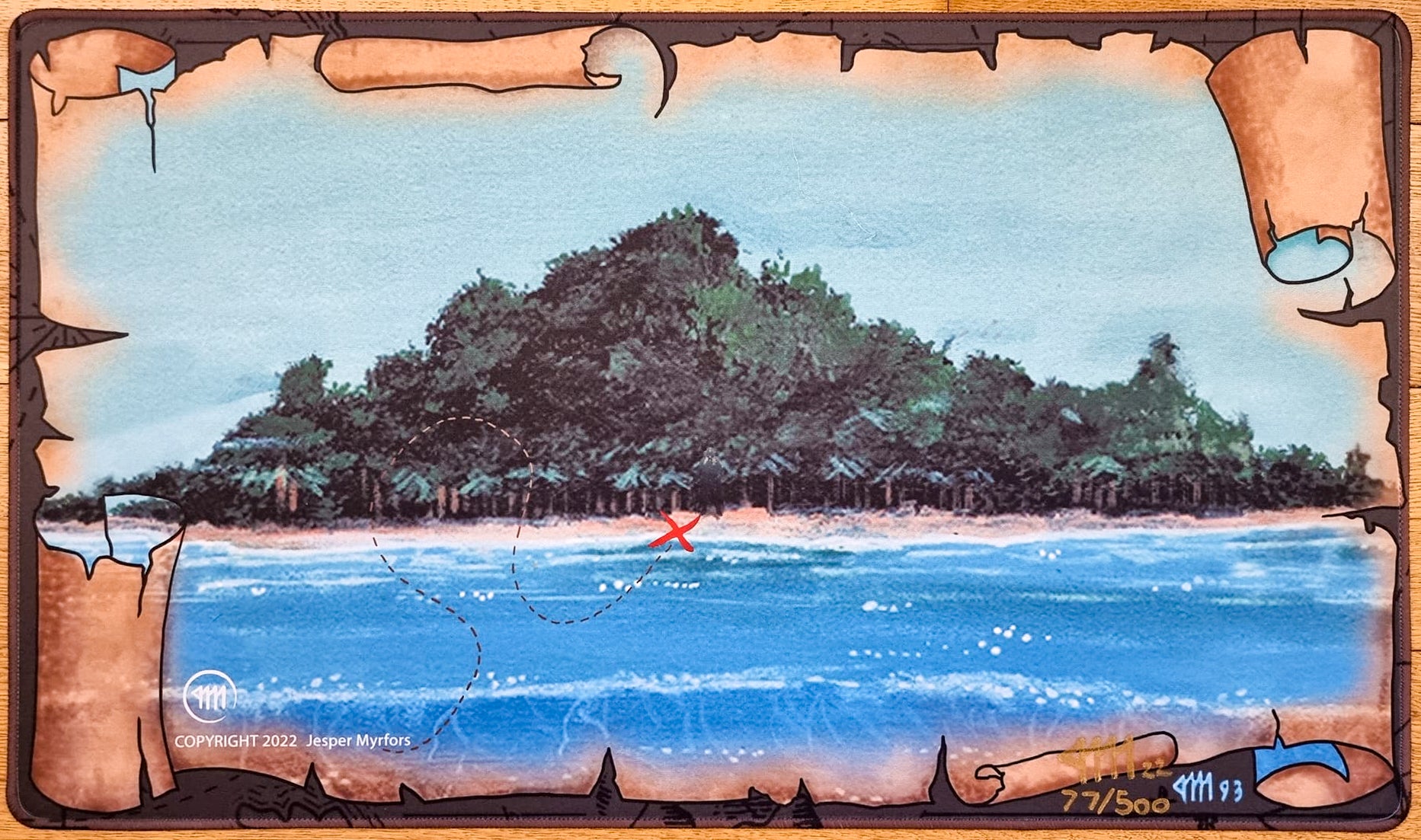 Tropical Island - Jesper Myrfors - Signed by the Artist - Limited Edition [500 Copies] - Embroidered - MTG Playmat