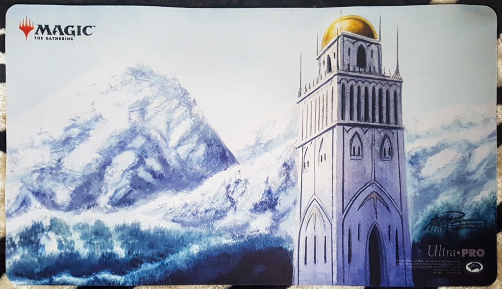 Urza's Tower [Version 4, Mountains] - Mark Poole - Signed by the Artist - MTG Playmat