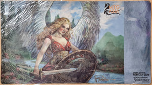 Warrior Angel - Rebecca Guay - MTG Asia - Signed by the Author - MTG Playmat